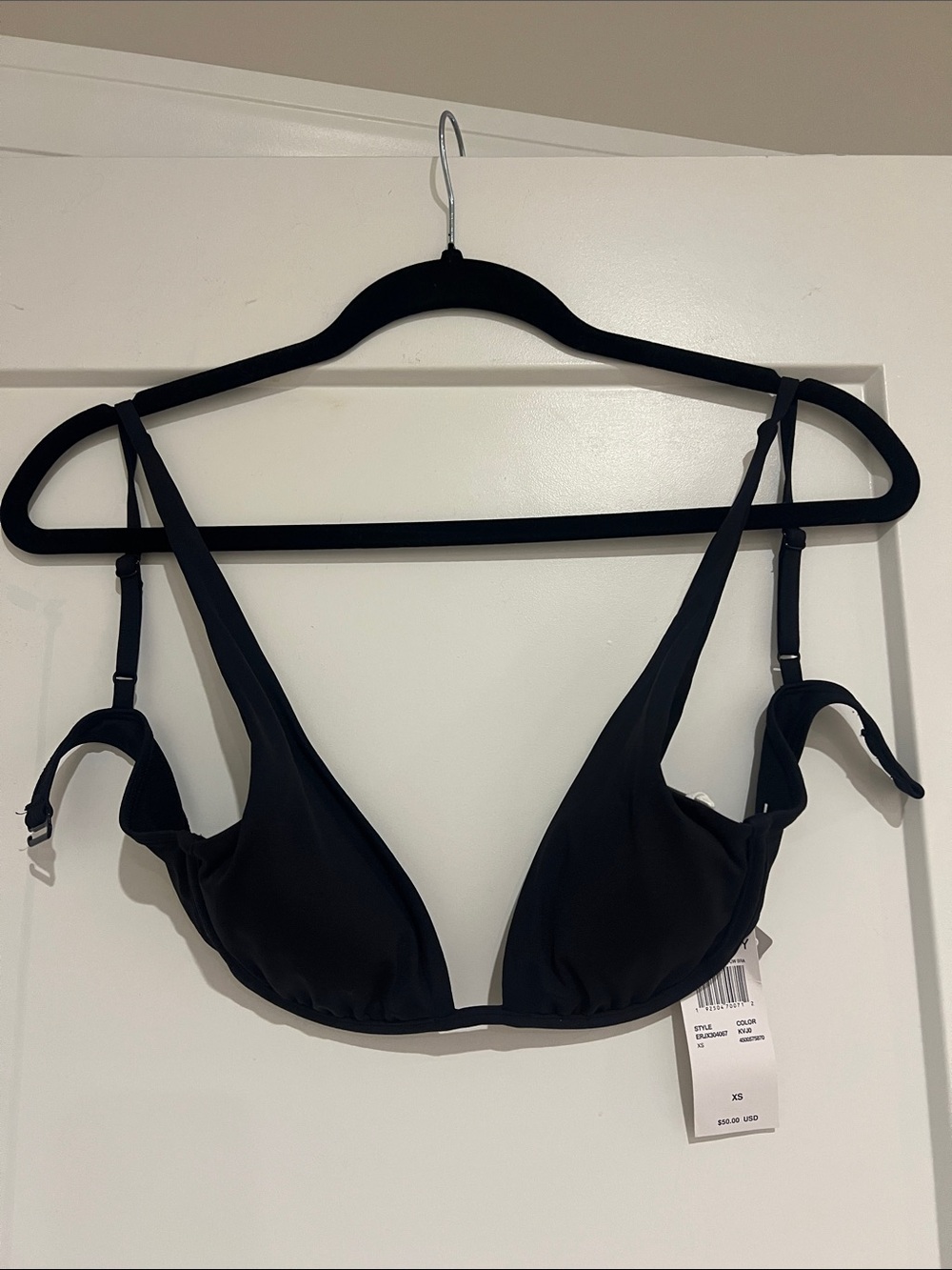 Roxy Black Triangle Bikini Top